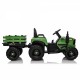 Ride on Tractor with Trailer,24V 400W Powered Electric Tractor Toy w/Remote Control,electric car for kids,Three speed adjustable,Power display, USB,MP3 ,Bluetooth,LED light,Two-point safety belt.