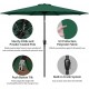 Outdoor Market Table Patio Umbrella with Button Tilt, Crank and 8 Sturdy Ribs for Garden, Deck, Lawn, Backyard & Pool