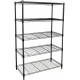 Simple Deluxe Heavy Duty 5-Shelf Shelving Unit, 29 Inch D x 14 InchW x 61 Inch H, 5 Tier, Black