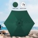 Simple Deluxe 7.5ft Patio Outdoor Table Market Yard Umbrella with Push Button Tilt/Crank, 6 Sturdy Ribs for Garden, Deck, Backyard, Pool, 7.5ft, Green