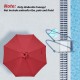 9' Patio Umbrella Replacement Canopy Outdoor Table Market Yard Umbrella Replacement Top Cover, Red