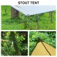 Camping Tarp Waterproof, Hammock Rain Fly Lightweight, Backpack Tarp Portable, Multifunctional Tent Tarp for Camping, Emergency Shelter Tarp, UV Protection, 210T Polyester, 11.8 x 9.5 ft, Beige