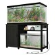 Heavy Duty 55-75 Gallon Aquarium Stand with Power Outlets, Cabinet for Fish Tank Accessories Storage - Metal Fish Tank Stand Suitable for Fish Tank, Turtle Tank, 880LBS Capacity, Black