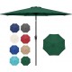 Outdoor Market Table Patio Umbrella with Button Tilt, Crank and 8 Sturdy Ribs for Garden, Deck, Lawn, Backyard & Pool