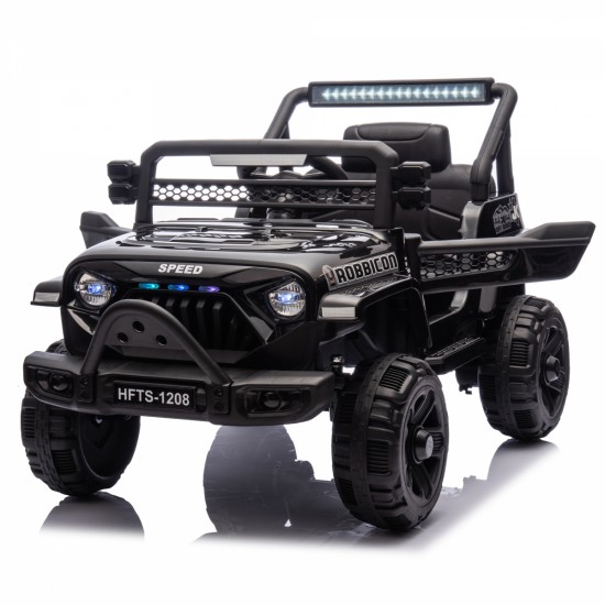 12V Kids Ride On Electric Truck Car W/Parents Control,2WD,Four-wheel suspension,Early education function,Adjustable volume,USB,MP3,Bluetooth,Microphone jack,Power display,LED lights For kids aged 3.