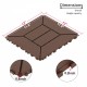 New Style 12 Inch Patio Deck Tiles, DIY Module Interlocking Decking Tiles Floor Tile,Easy and Quick Installation Court Tiles for Porch Poolside Balcony Backyard 44pcs Red Brown