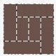 ZZ Style 12 Inch Patio Deck Tiles, DIY Module Interlocking Decking Tiles Floor Tile,Easy and Quick Installation Court Tiles for Porch Poolside Balcony Backyard 44pcs Red Brown