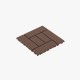 ZZ Style 12 Inch Patio Deck Tiles, DIY Module Interlocking Decking Tiles Floor Tile,Easy and Quick Installation Court Tiles for Porch Poolside Balcony Backyard 44pcs Red Brown