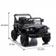 12V Kids Ride On Electric Truck Car W/Parents Control,2WD,Four-wheel suspension,Early education function,Adjustable volume,USB,MP3,Bluetooth,Microphone jack,Power display,LED lights For kids aged 3.