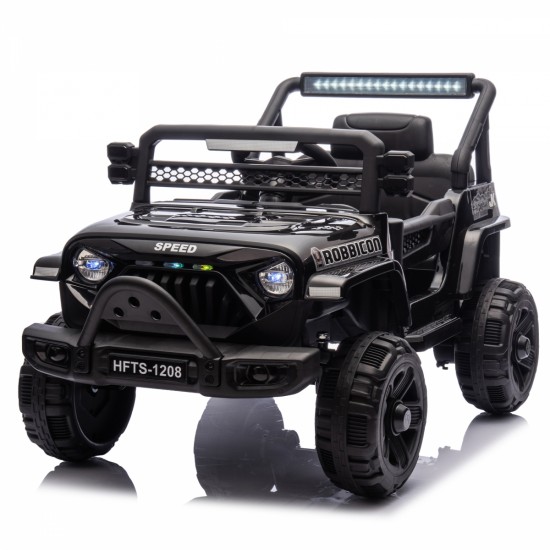 12V Kids Ride On Electric Truck Car W/Parents Control,2WD,Four-wheel suspension,Early education function,Adjustable volume,USB,MP3,Bluetooth,Microphone jack,Power display,LED lights For kids aged 3.