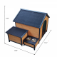 XPT088 Wearable and Strong Dog House for Playground