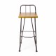 DENALI INDUSTIAL WOOD AND METAL BARSTOOL