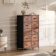 sweetcrispy Dresser for Bedroom Storage Drawers, Fabric Storage Tower with 12 Drawers Sturdy Metal Frame