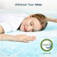 Memory Foam Cooling Gel Swirl Infused Bed Topper for Back Pain,2 Inches,King