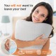 Foam pillow, sleeping pillow, soft and comfortable, removable, machine washable cover,1 pack,24  Inchx 16