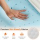 Foam pillow, sleeping pillow, soft and comfortable, removable, machine washable cover,1 pack,24  Inchx 16