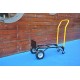 Hand Truck Dual Purpose 2 Wheel Dolly Cart and 4 Wheel Push Cart with Swivel Wheels 330 Lbs Capacity Heavy Duty Platform Cart for Moving/Warehouse/Garden/Grocery