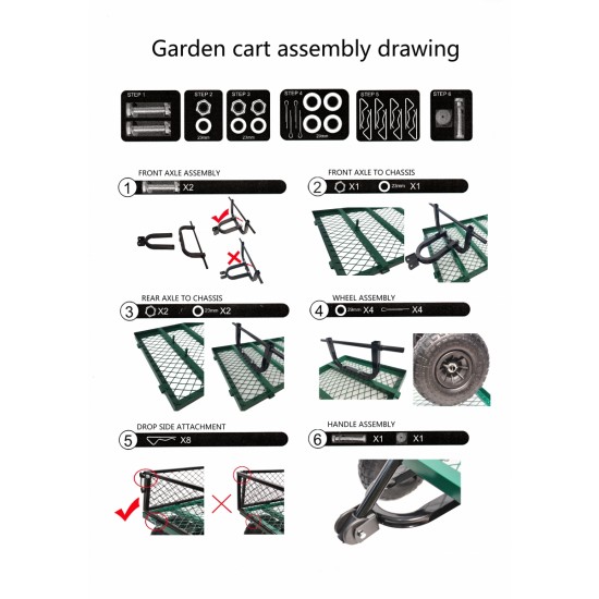 Wagon Cart Garden cart trucks make it easier to transport firewood