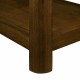 25 Rectangular Farmhouse End Table with Storage Shelf, Sofa Side Table with Solid Wood Legs for Living Room, Bedroom, Office, Walnut