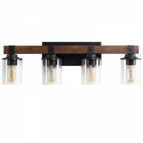 (Same as W1340119957/L1016) 4-Lights Farmhouse Vanity Lights Fixture Rustic Bathroom Light Fixture Bathroom Sconce (No Bulbs)