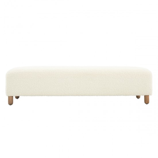 Comfortable Ottoman, White