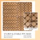 Plastic Interlocking Deck Tiles, 11.8 Inch x11.8 Inch (Pack of 44), Patio Flooring Outdoor Waterproof All Weather Use for Garden Poolside Front/Back Yard, Burlywood