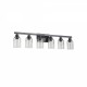 6-Lights Farmhouse Vanity Lights Fixture Rustic Bathroom Light Fixture Bathroom Sconce (Without Bulbs)