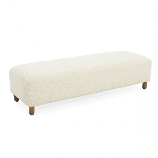 Comfortable Ottoman, White