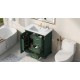 30 Inch  Bathroom Vanity with Sink, One Package, Green Bathroom Cabinet with Drawers, Solid Frame and MDF Board