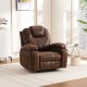 Power Lift Recliner Chair with Massage and Heat for Elderly, Overstuffed Wide Recliners, Heavy Duty and Safety Motion Reclining Mechanism