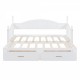 Wooden Twin Size Daybed with Twin Size Trundle, Extendable Daybed with Two Storage Drawers,White(Expected Arrival Time:9.12)