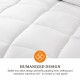 Bedding Polyester Comforter Duvet Insert, Quilted Comforter with Corner Tabs, Box Stitched Alternative Comforter with Ultra Soft Fiber Material, All Season Comforter Insert