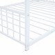 Full Size Metal House Bed, White