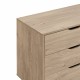 NORDICA 6 Drawer Master Dresser with Interlock Drawer Feature – Drawer Slide And Interlock Pre-Assembly, Wide Dressers for Bedroom 6 Deep Drawers for Closet Organizer -  Easy Assembly, Natural Oak