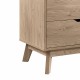 NORDICA 6 Drawer Master Dresser with Interlock Drawer Feature – Drawer Slide And Interlock Pre-Assembly, Wide Dressers for Bedroom 6 Deep Drawers for Closet Organizer -  Easy Assembly, Natural Oak