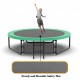 10FT Pumpkin Trampoline, Outdoor Trampoline with Basketball Hoop, Enclosure Net and Ladder