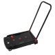 Capacity Black Plastic Steel Body Foldable Platform Trolley Push Hand Cart Black-1pc