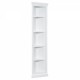 83.4 Inch Tall Modern Corner Shelf,5 Tier Corner Bookcase with LED Light, Storage Standing Shelf Unit, Open Corner Plant Display Stand for Small Space for Living Room,Wall Corner, Home Office,White