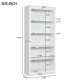 83 Inch  Tall Wood Bookcase,5-Tier Home Decor Bookshelves with Adjustable Storage Shelves,Storage Organizer for CDs/Books/Movies,Free Standing Storage Shelves for Living Room,Home Office,White