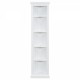 83.4 Inch Tall Modern Corner Shelf,5 Tier Corner Bookcase with LED Light, Storage Standing Shelf Unit, Open Corner Plant Display Stand for Small Space for Living Room,Wall Corner, Home Office,White