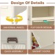 Portable Wardrobe Closet Storage Organizer for Clothes,Clothes Dresser, Magnetic Doors with 4 Cubes &  Hanging Rod,10 pcs hangers , Baby Wardrobe Storage Cabinet,White