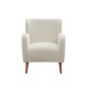 Mirod Modern Wing back Lounge Chair - Stylish Design, Soft Fabric, Solid Wood Legs, Easy Assembly, Durable Frame