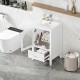 20 Inch  Bathroom Vanity with Sink, Bathroom Cabinet with Soft Closing Glass Door, A Drawer, White