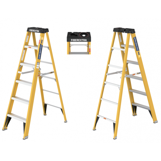 6 Fibreglass Step Ladder Series 300lbs