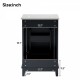 [Viedo] 20 Inch Modern Small Bathroom Vanity Cabinet With Ceramic Basin- 20*15.5*33.3 Inches,Ample Storage,1 Soft Close Door