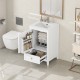 20 Inch  Bathroom Vanity with Sink, Bathroom Cabinet with Soft Closing Door, Storage Rack and A Drawer, White