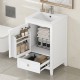 20 Inch  Bathroom Vanity with Sink, Bathroom Cabinet with Soft Closing Door, Storage Rack and A Drawer, White