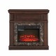 Electric Fireplace with Mantel,fireplace mantel surround with 23 Inch  Fireplace Insert, Adjustable Flame, Remote Control, Cherry,41.34 Inch W*14 Inch D*40 Inch H