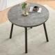 Grey Round Dining Table, Mid Century Modern Round Dining Table,Dinning Table for Kitchen