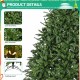 7ft Pre-Lit Artificial Holiday Christmas Tree for Home, Office,Party Decoration w/700 Warm White Lights, 2231 Branch Tips, Easy Assembly, Metal Hinges & Foldable Base